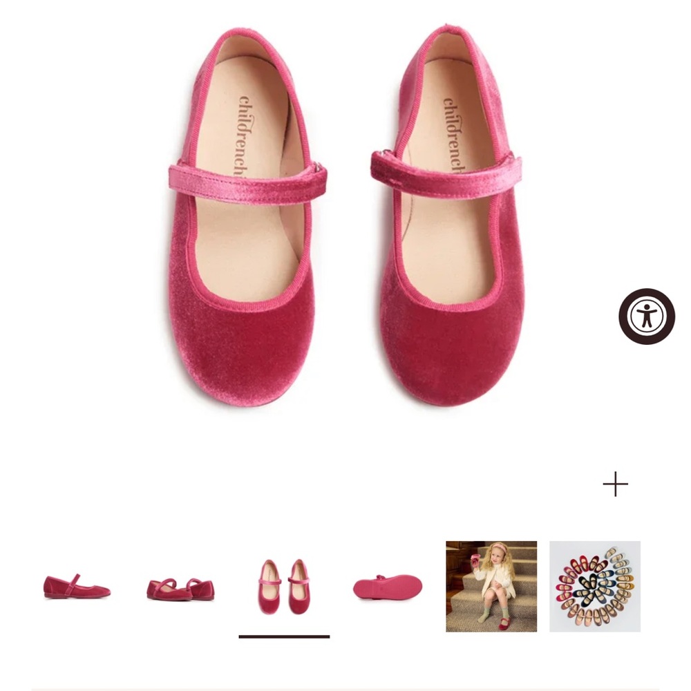 Chic Pink Velvet Mary Jane Shoes for Kids